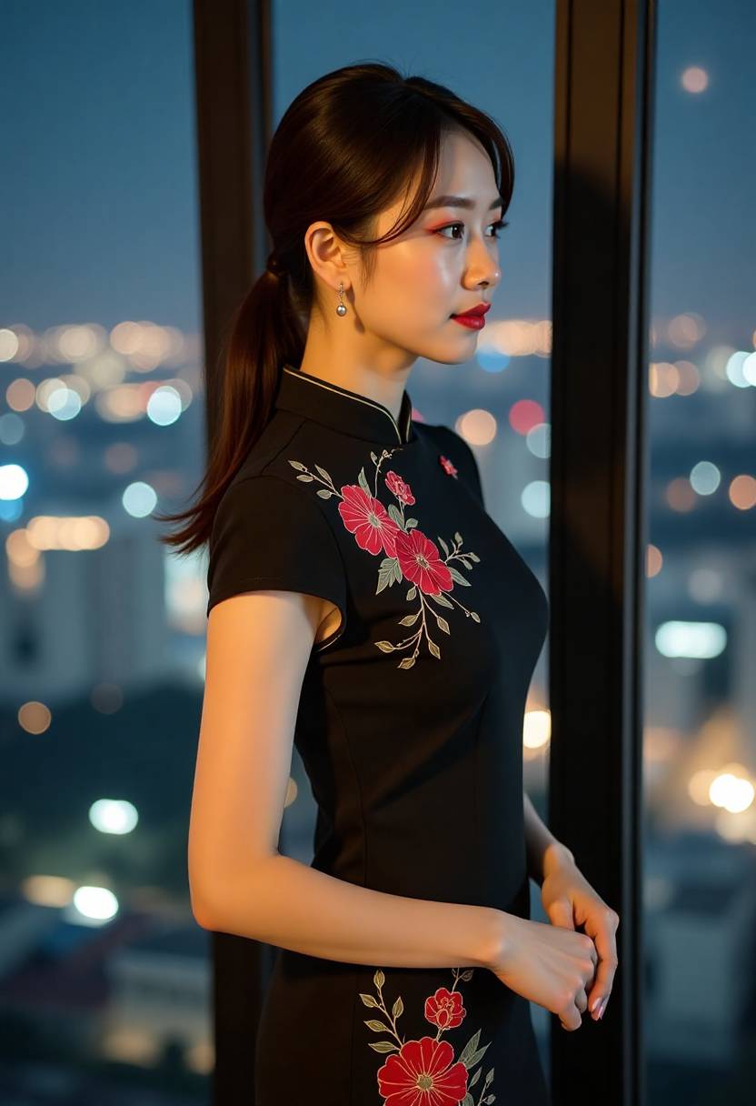 夜间走廊突然亮起的感应灯